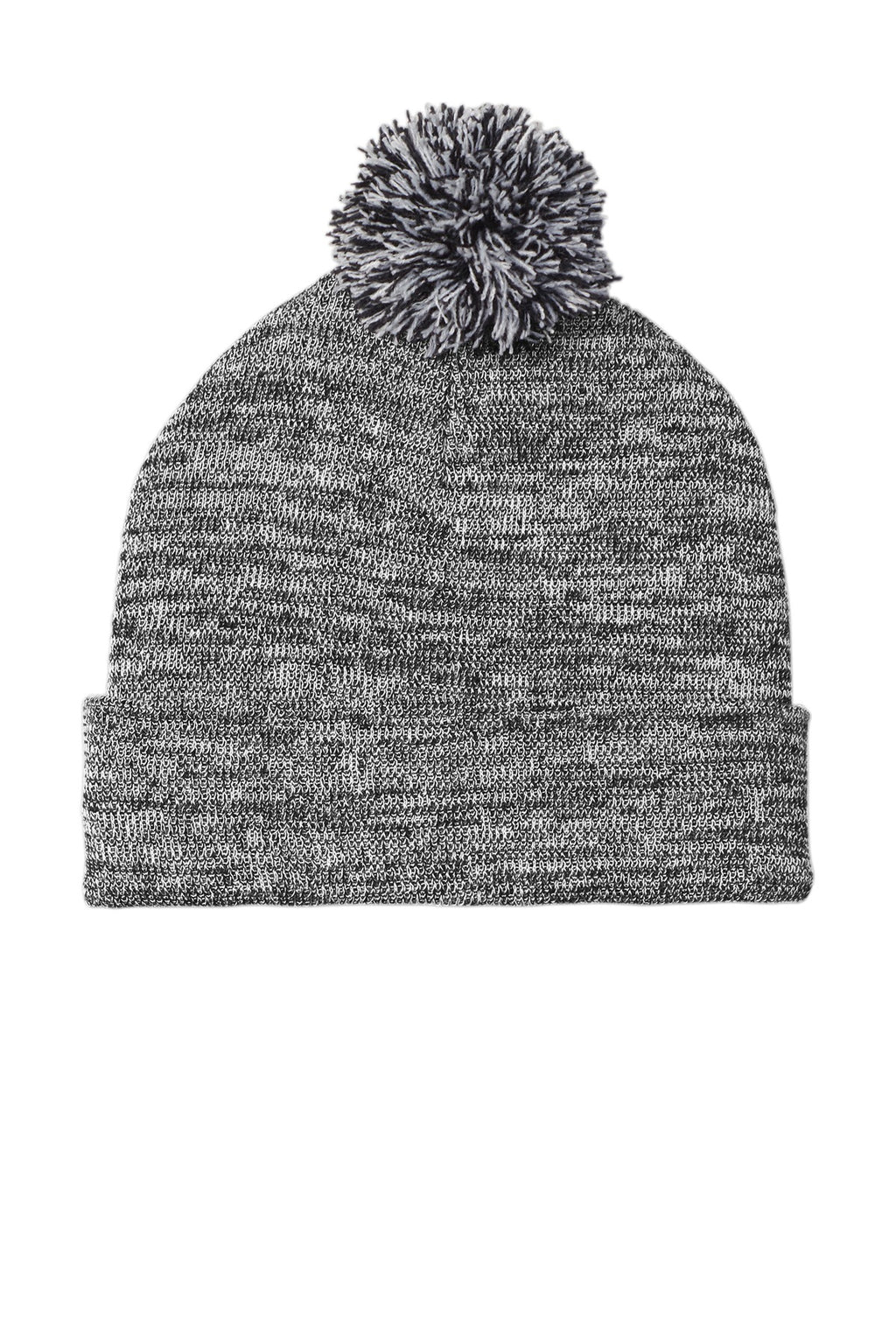 Sport-Tek STC41 Tek  Heather Pom Pom Beanie
