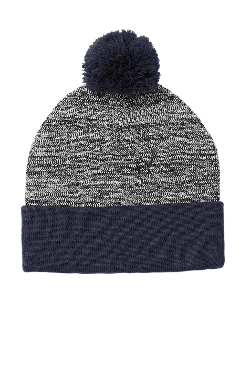 Sport-Tek STC41 Tek  Heather Pom Pom Beanie