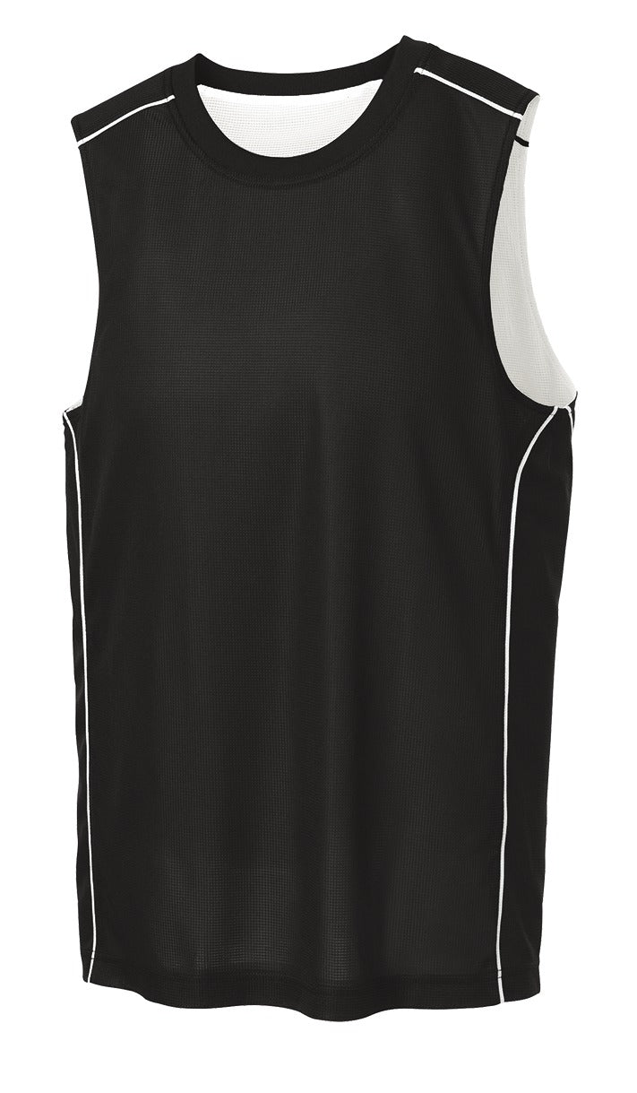 Sport-Tek T555 Tek PosiCharge Mesh Reversible Sleeveless Tee