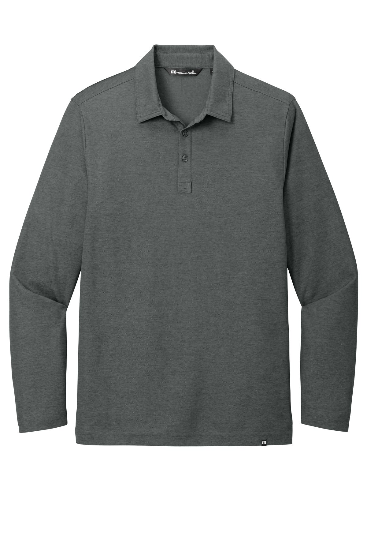 TravisMathew TM1MZ343 TravisMathew Oceanside Heather Long Sleeve Polo