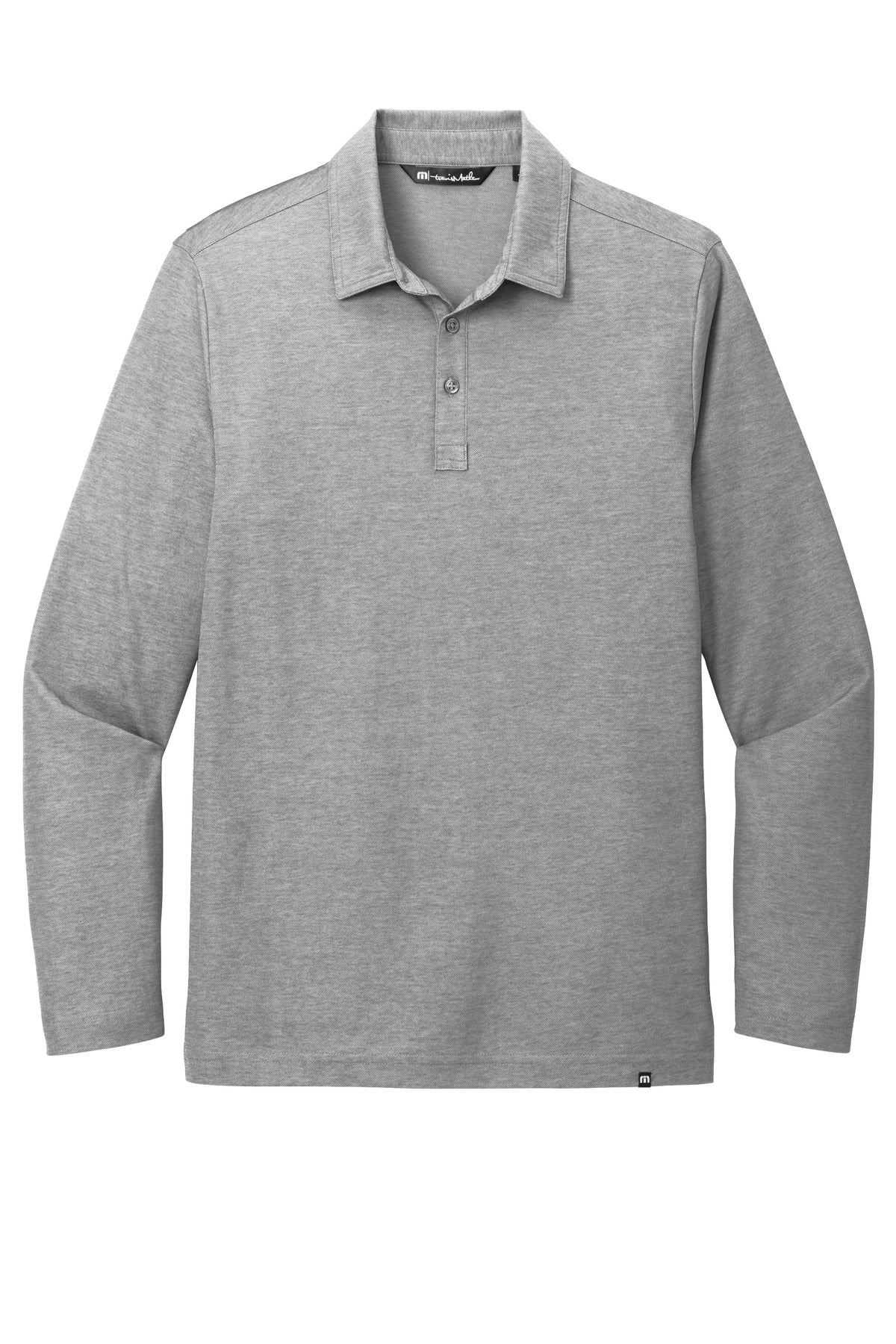 TravisMathew TM1MZ343 TravisMathew Oceanside Heather Long Sleeve Polo