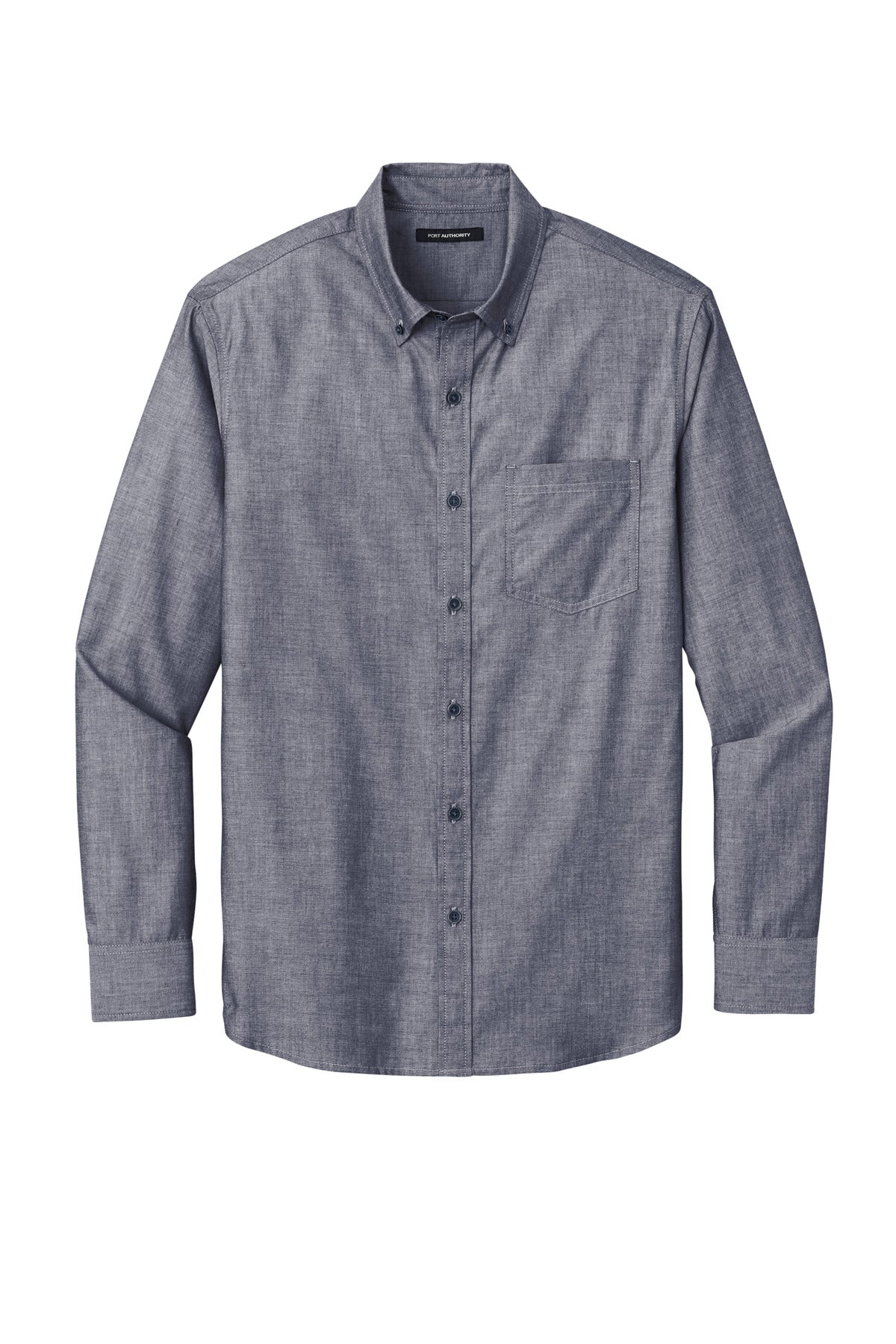 Port Authority W382 DISCONTINUED Port Authority Long Sleeve Chambray Easy Care Shirt