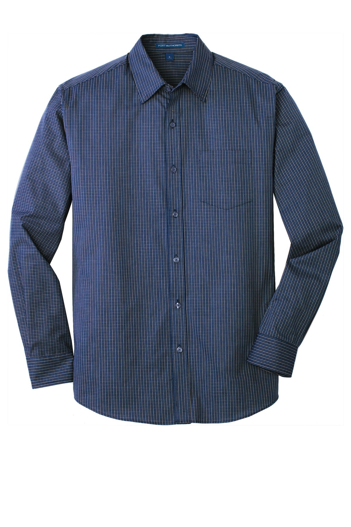 Port Authority W643 DISCONTINUED Port Authority Micro Tattersall Easy Care Shirt