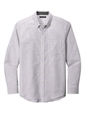 Port Authority W657 DISCONTINUED Port Authority  SuperPro  Oxford Stripe Shirt