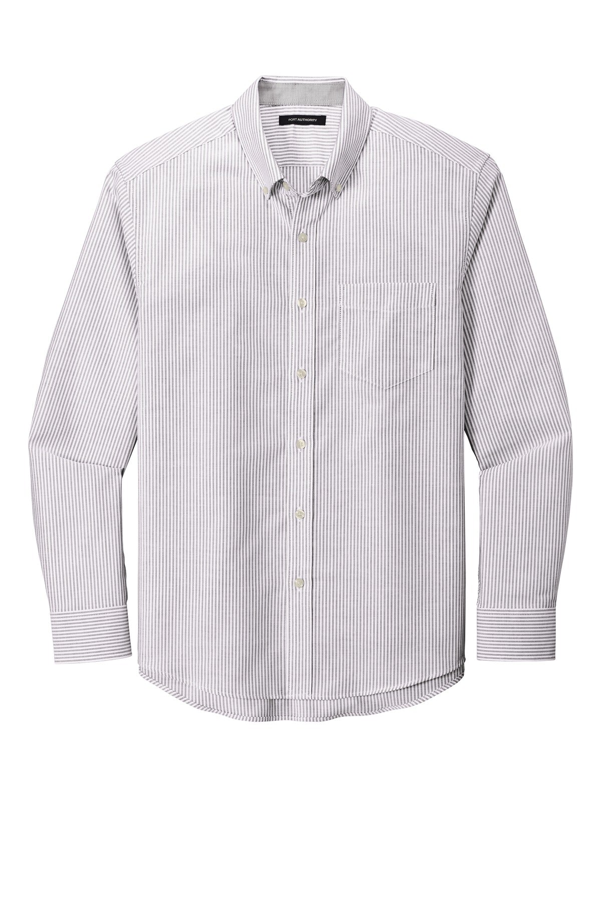 Port Authority W657 DISCONTINUED Port Authority  SuperPro  Oxford Stripe Shirt