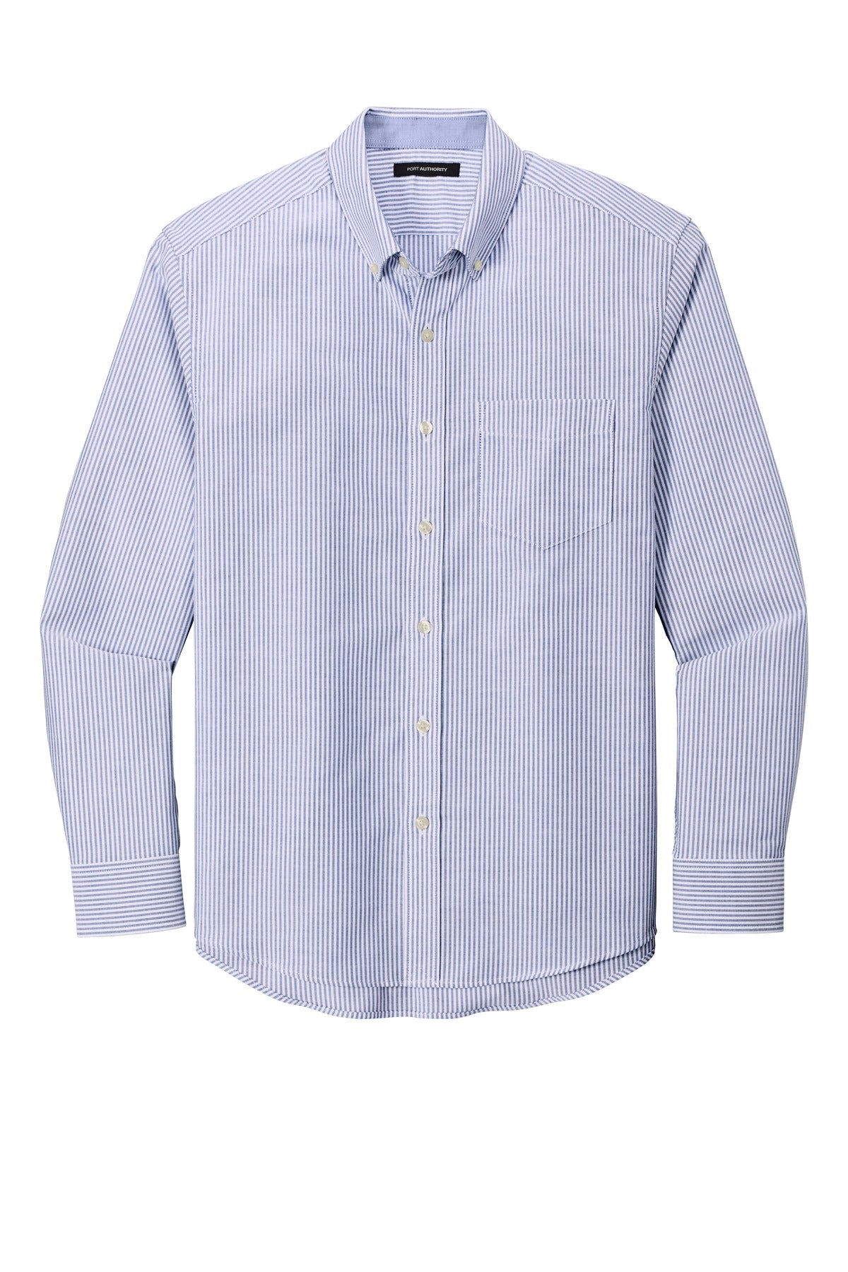 Port Authority W657 DISCONTINUED Port Authority  SuperPro  Oxford Stripe Shirt