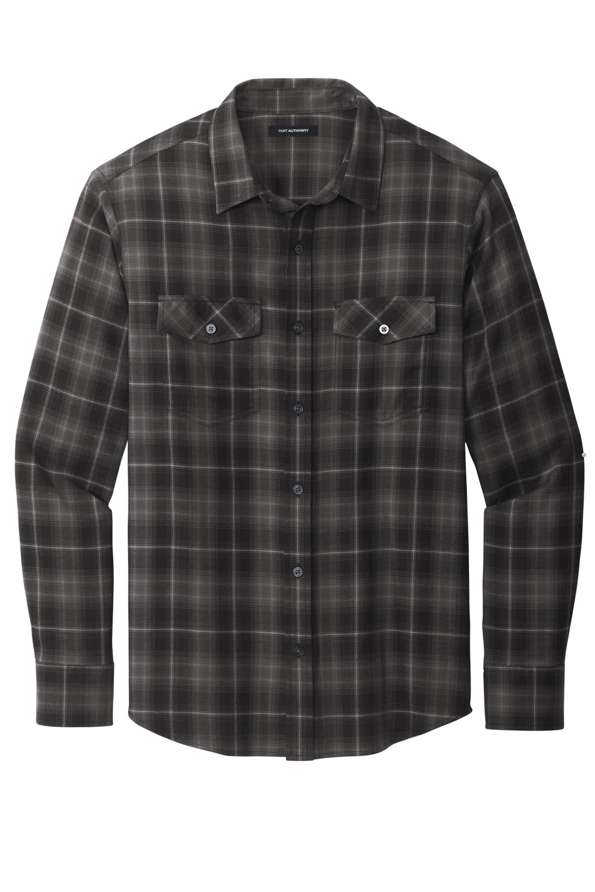 Port Authority W672 DISCONTINUED Port Authority Long Sleeve Ombre Plaid Shirt