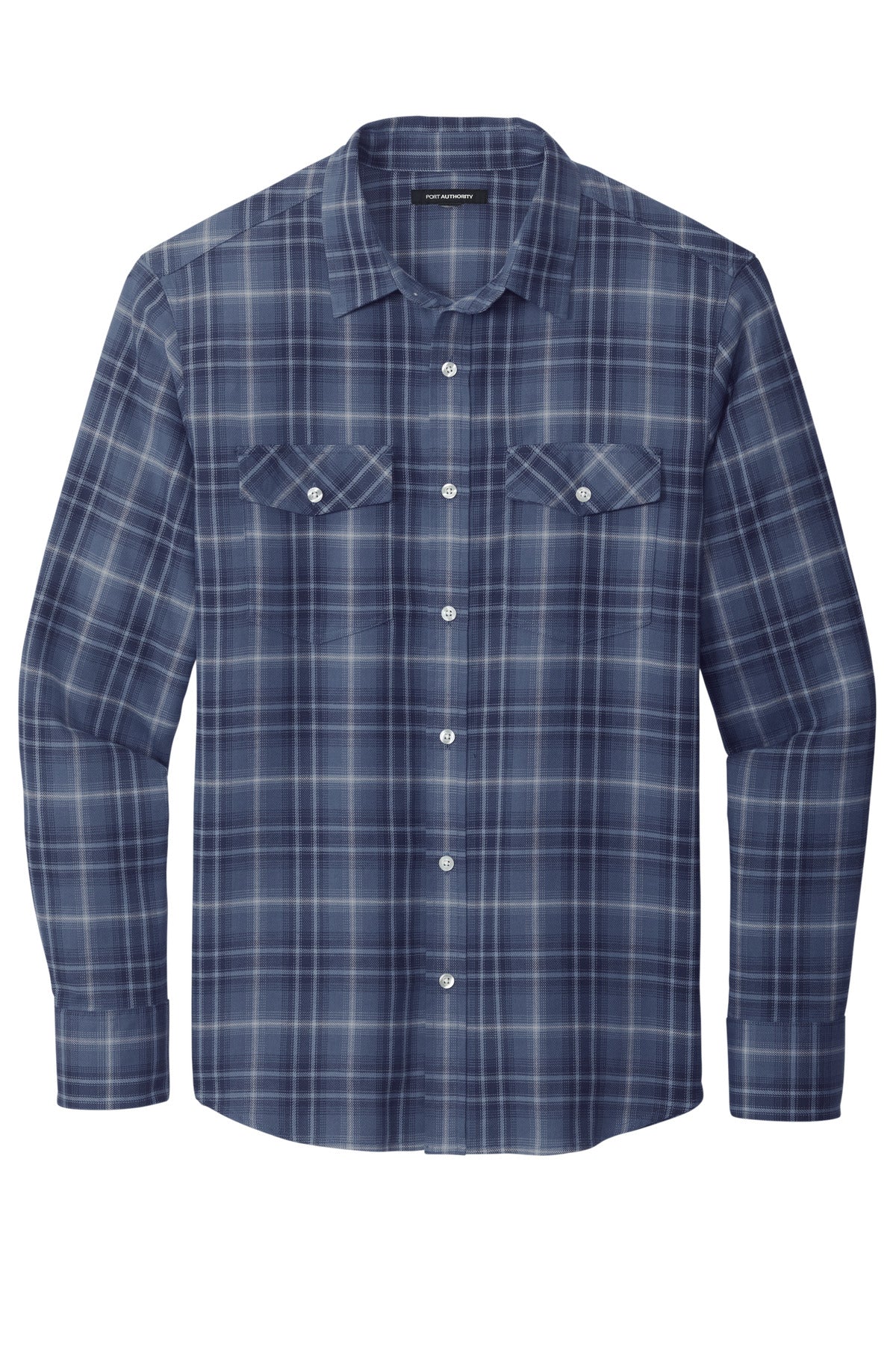 Port Authority W672 DISCONTINUED Port Authority Long Sleeve Ombre Plaid Shirt