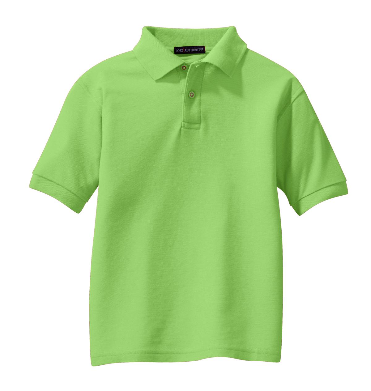 Port Authority Y500 Port Authority Youth Silk Touch Polo