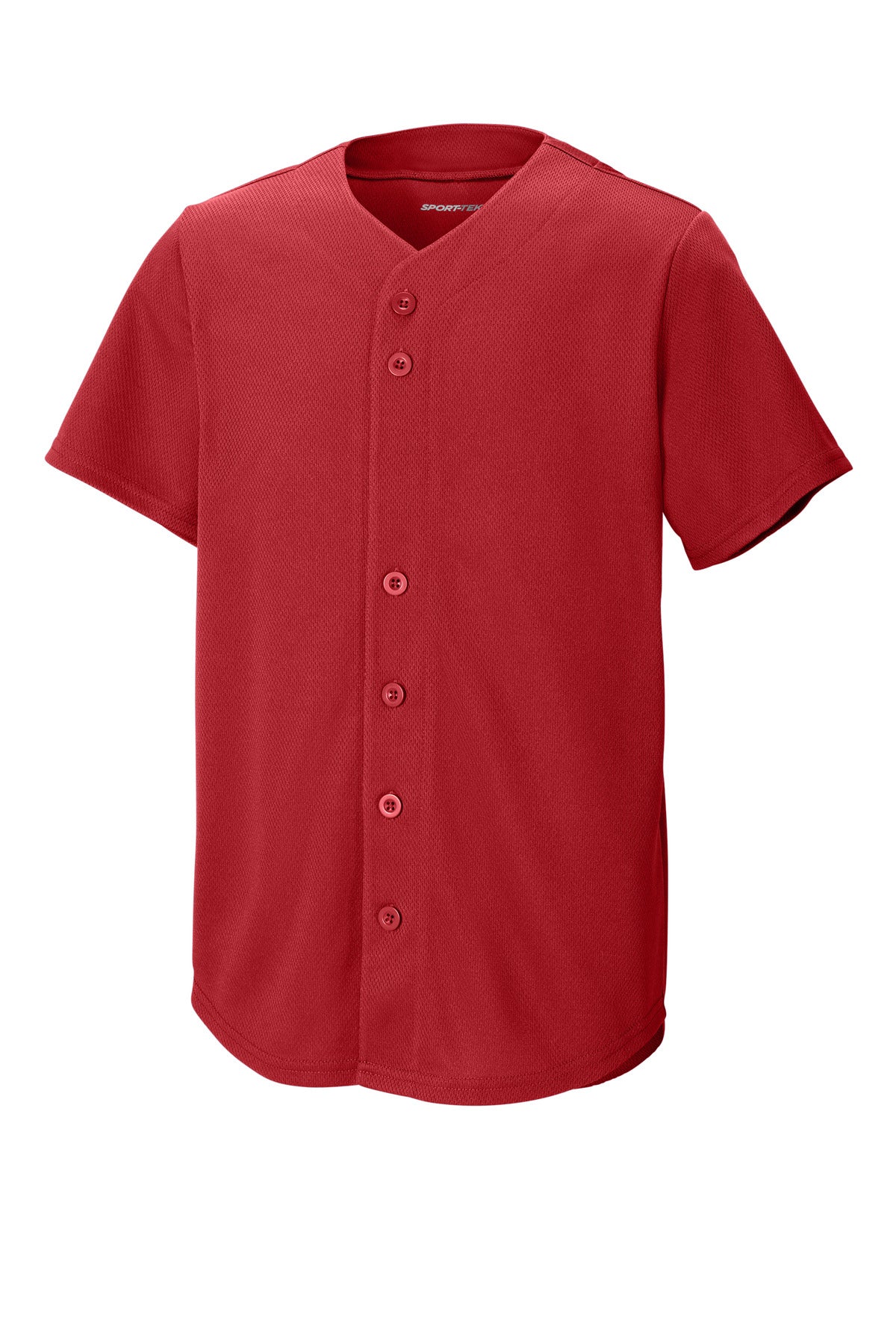 Sport-Tek YST220 Tek Youth PosiCharge Tough Mesh Full-Button Jersey