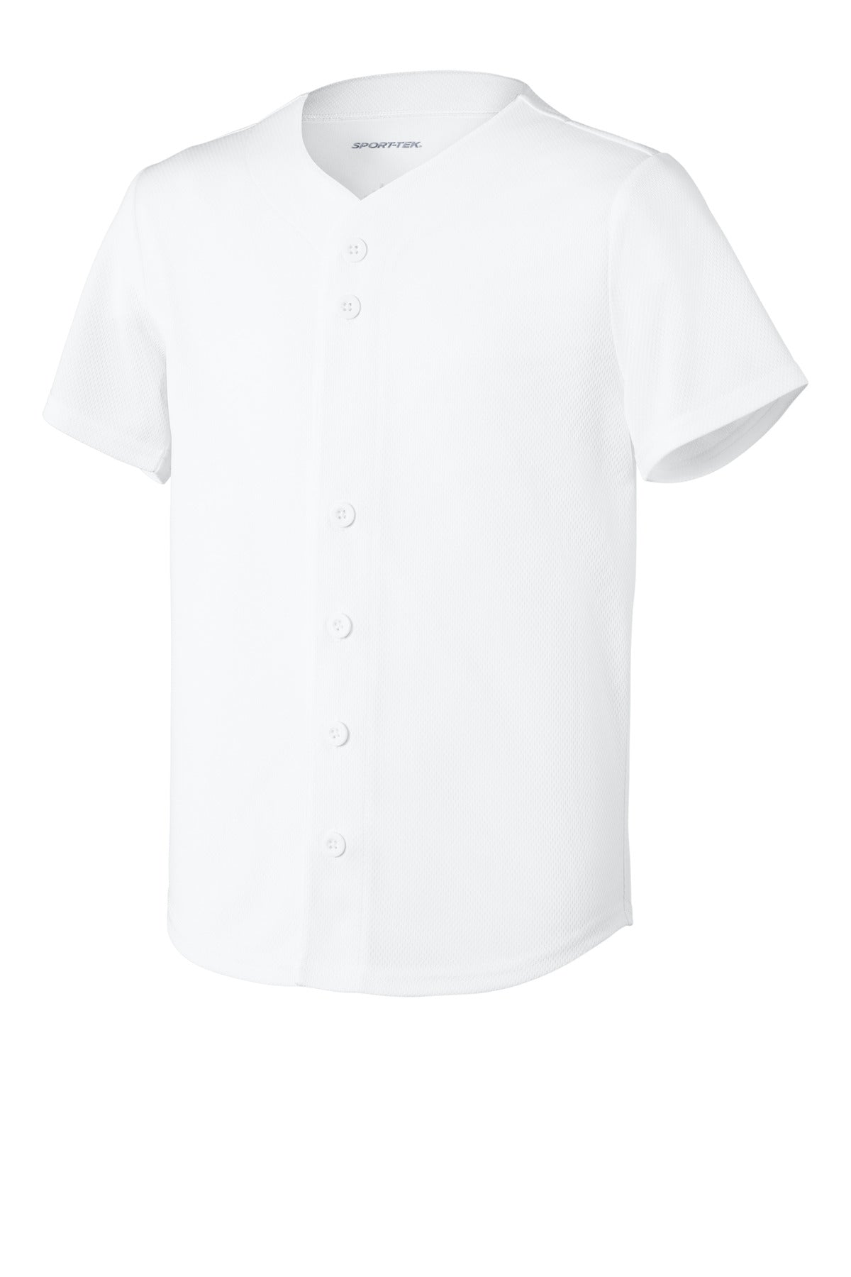 Sport-Tek YST220 Tek Youth PosiCharge Tough Mesh Full-Button Jersey