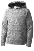 Sport-Tek YST225 Tek Youth PosiCharge Electric Heather Fleece Hooded Pullover