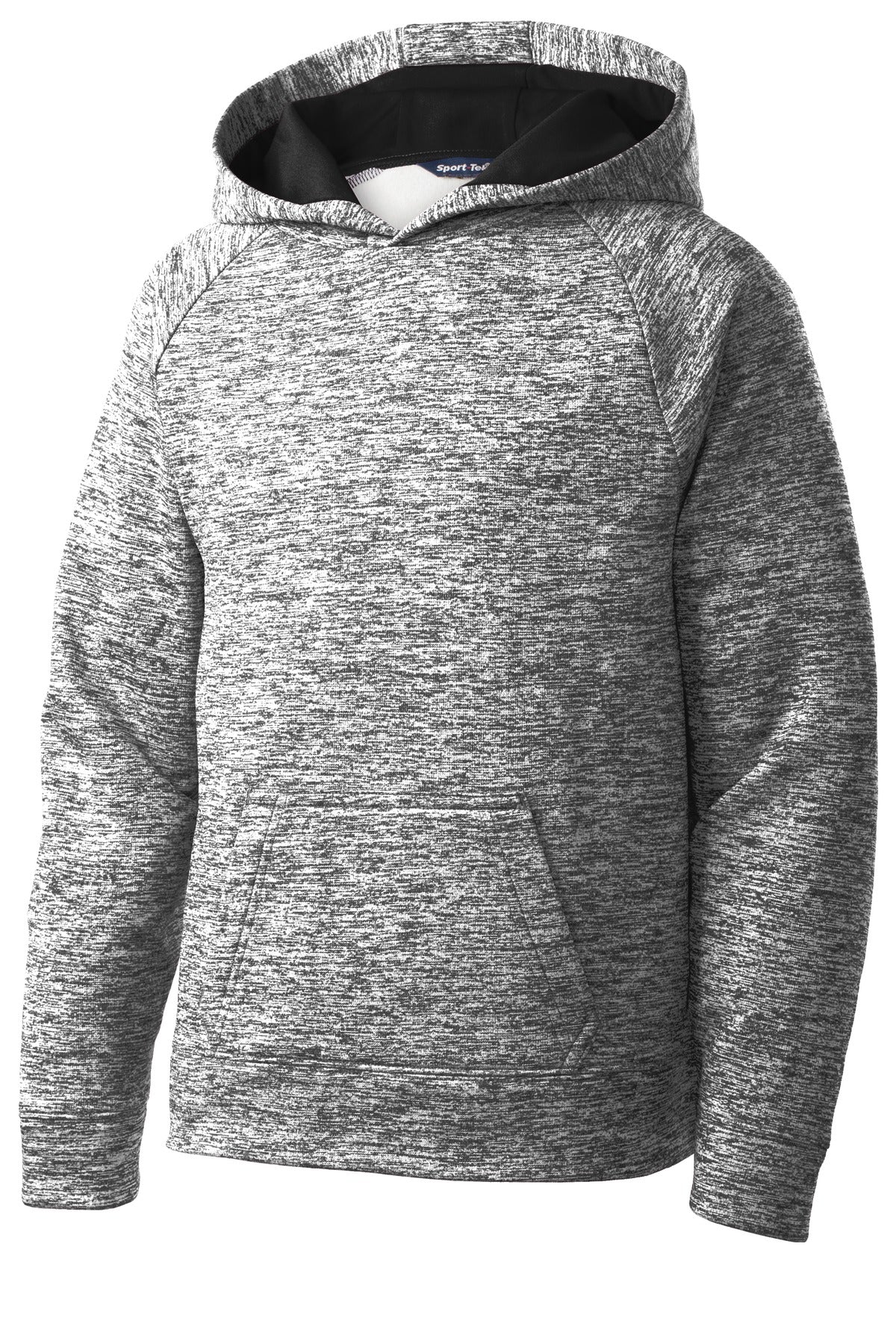 Sport-Tek YST225 Tek Youth PosiCharge Electric Heather Fleece Hooded Pullover