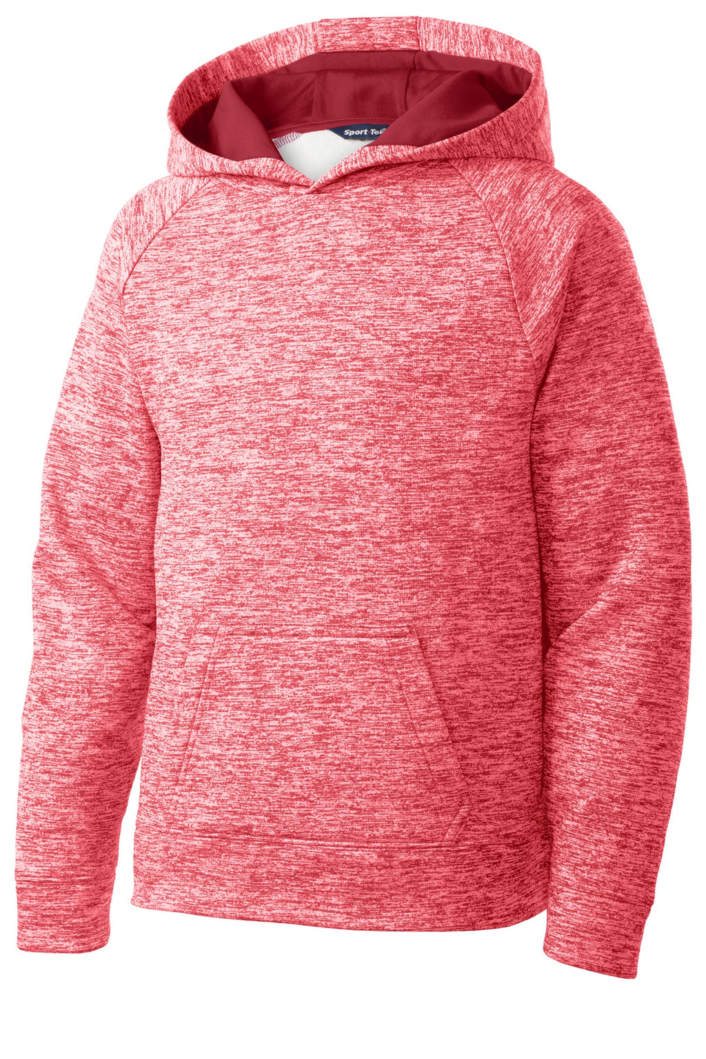 Sport-Tek YST225 Tek Youth PosiCharge Electric Heather Fleece Hooded Pullover