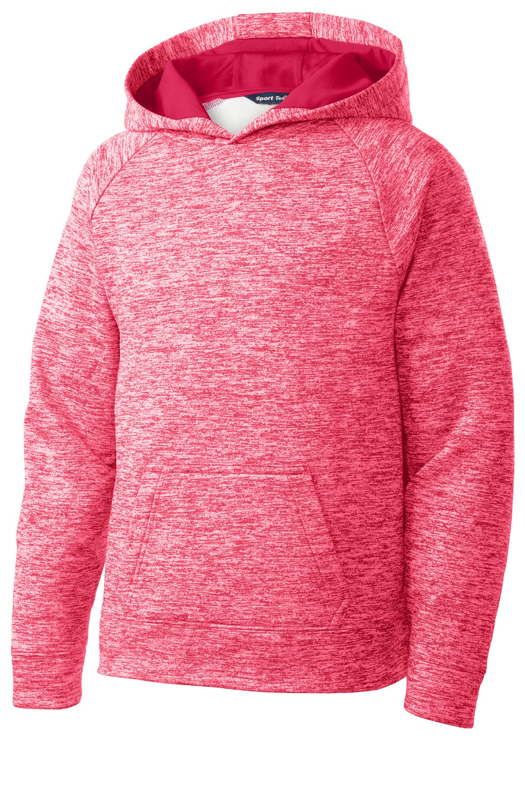 Sport-Tek YST225 Tek Youth PosiCharge Electric Heather Fleece Hooded Pullover