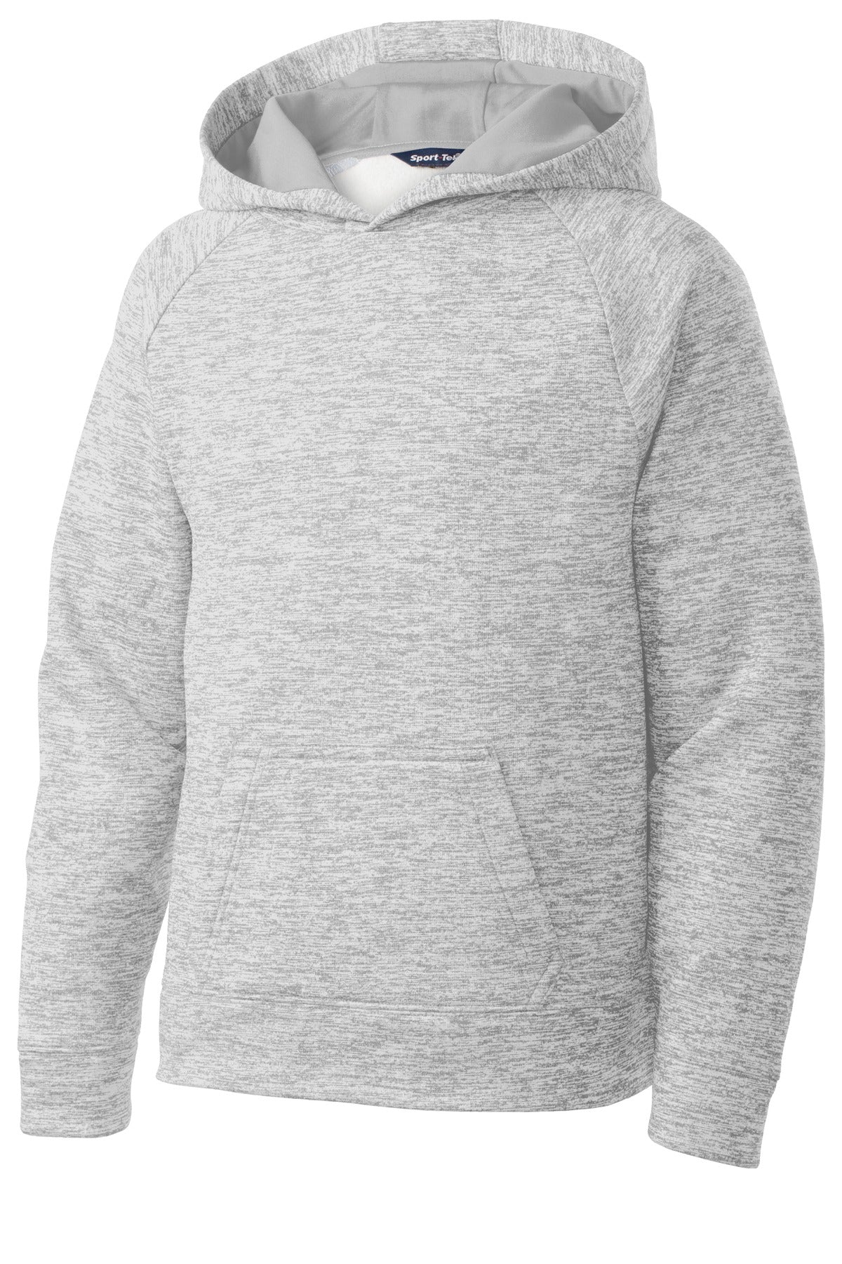 Sport-Tek YST225 Tek Youth PosiCharge Electric Heather Fleece Hooded Pullover