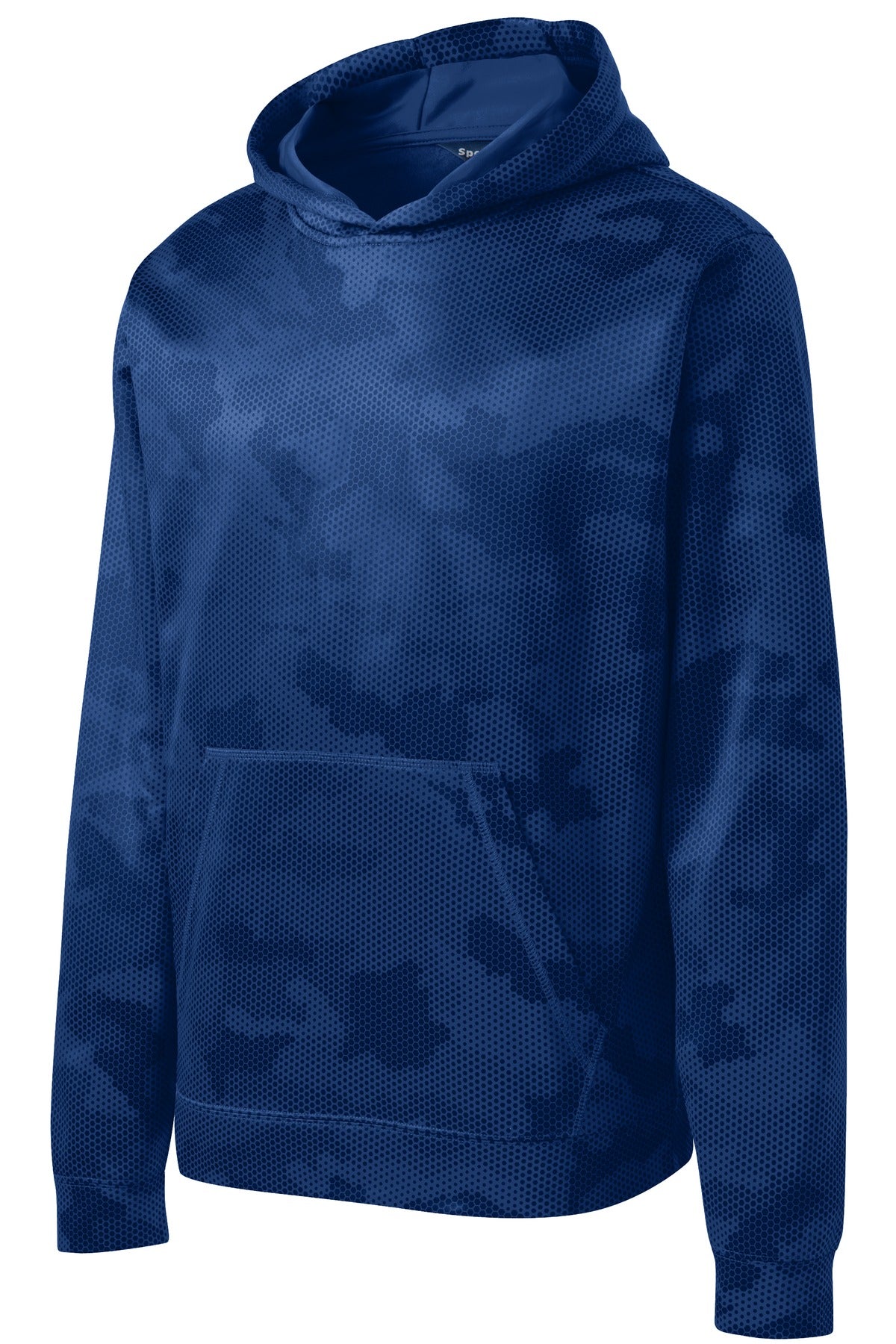 Sport-Tek YST240 Tek Youth Sport-Wick CamoHex Fleece Hooded Pullover
