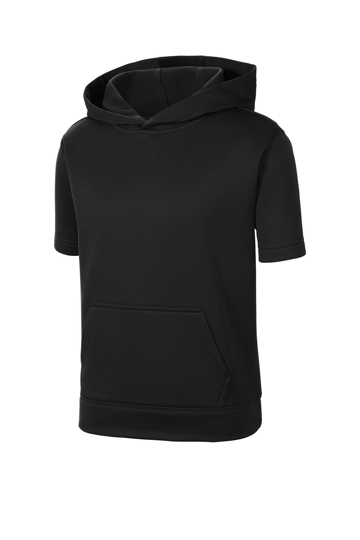 Sport-Tek YST251 Tek  Youth Sport-Wick  Fleece Short Sleeve Hooded Pullover
