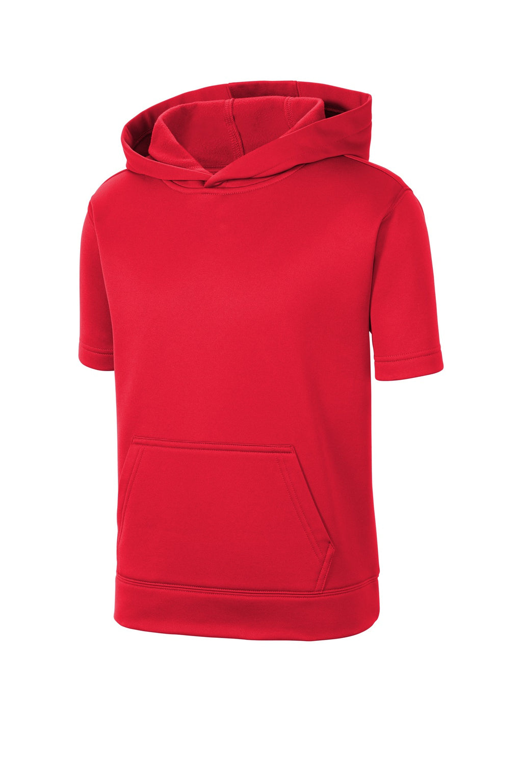 Sport-Tek YST251 Tek  Youth Sport-Wick  Fleece Short Sleeve Hooded Pullover