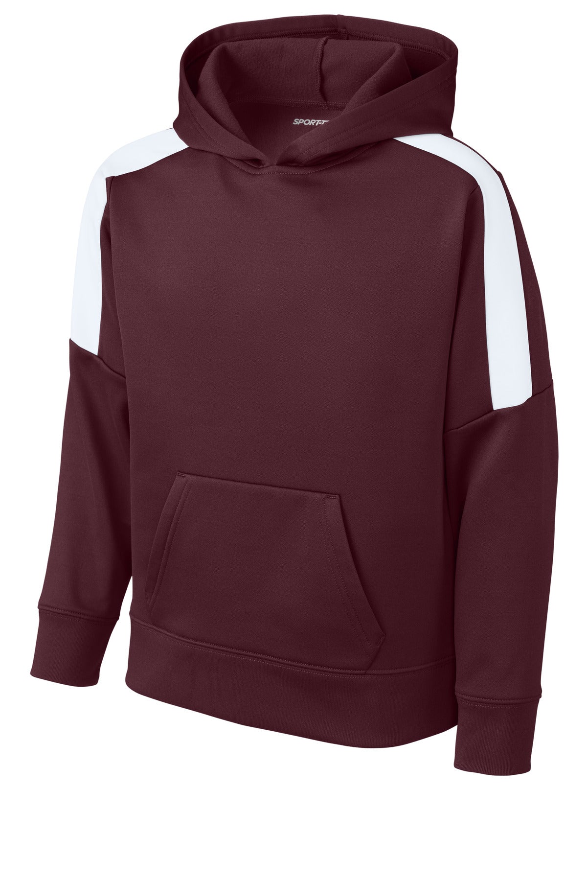 Sport-Tek YST255 Tek Youth Sport-Wick Fleece United Pullover Hoodie