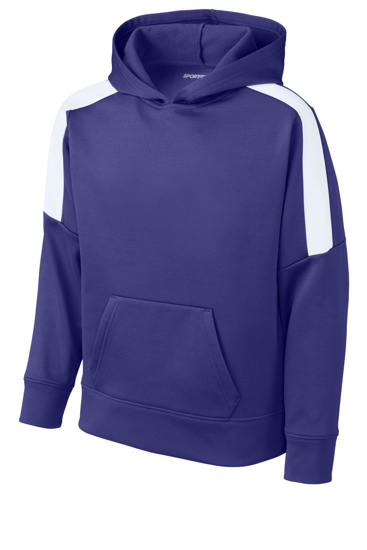 Sport-Tek YST255 Tek Youth Sport-Wick Fleece United Pullover Hoodie