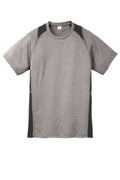 Sport-Tek YST361 Tek Youth Heather Colorblock Contender Tee