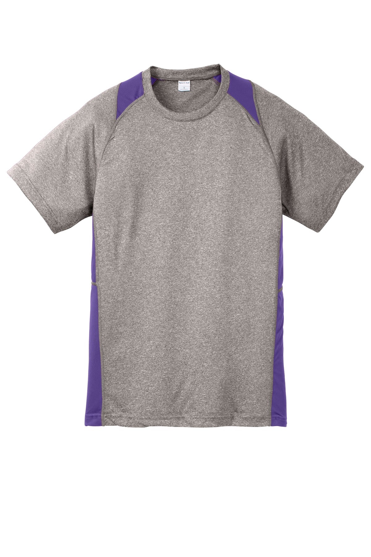 Sport-Tek YST361 Tek Youth Heather Colorblock Contender Tee