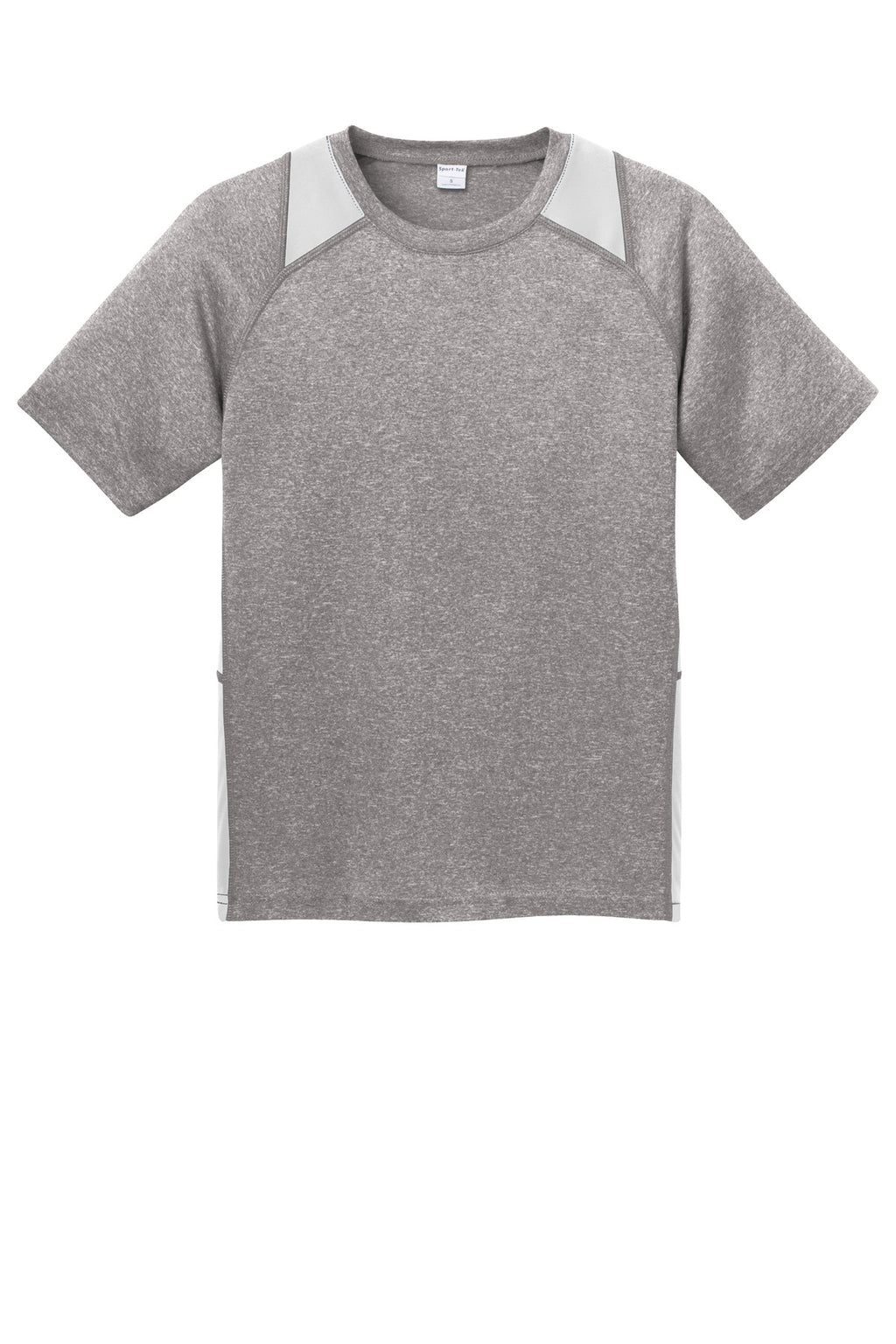 Sport-Tek YST361 Tek Youth Heather Colorblock Contender Tee