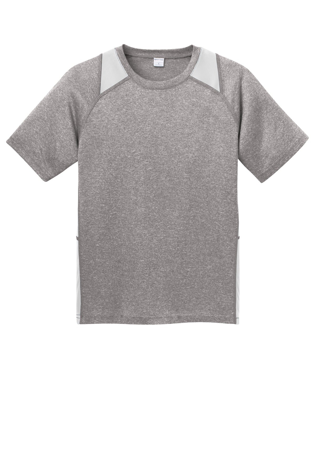 Sport-Tek YST361 Tek Youth Heather Colorblock Contender Tee