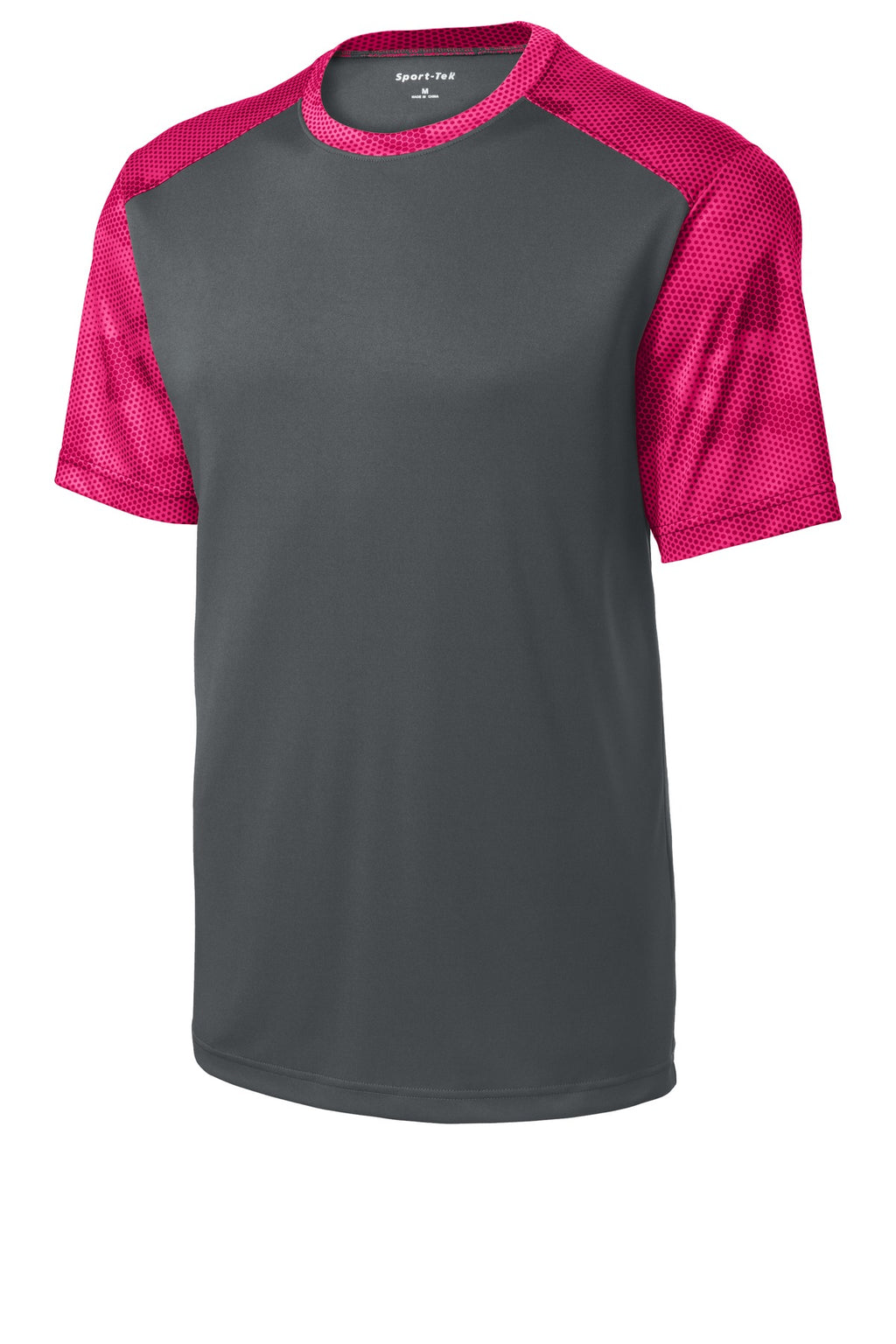 Sport-Tek YST371 Tek Youth CamoHex Colorblock Tee