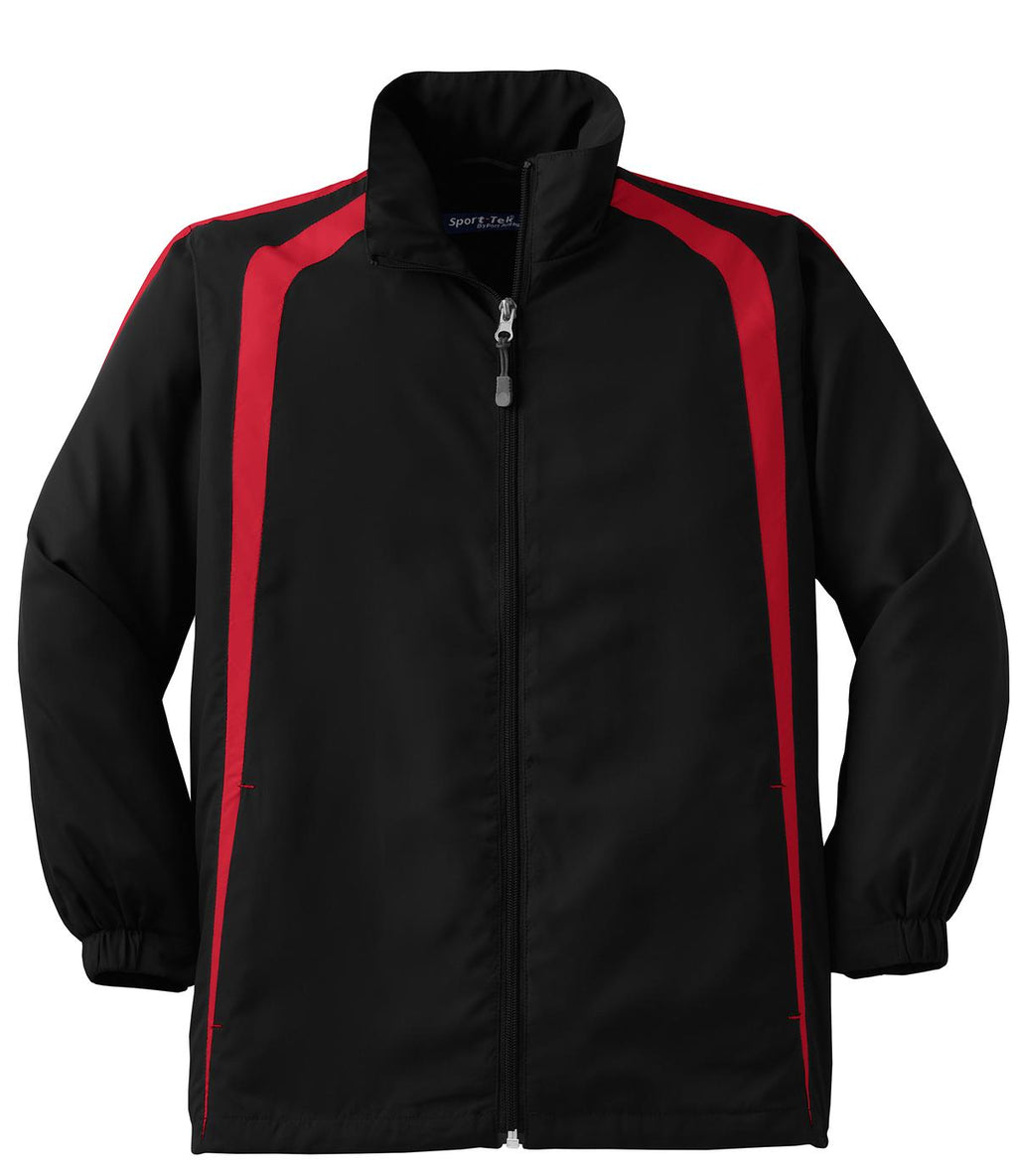 Sport-Tek YST60 Tek Youth Colorblock Raglan Jacket