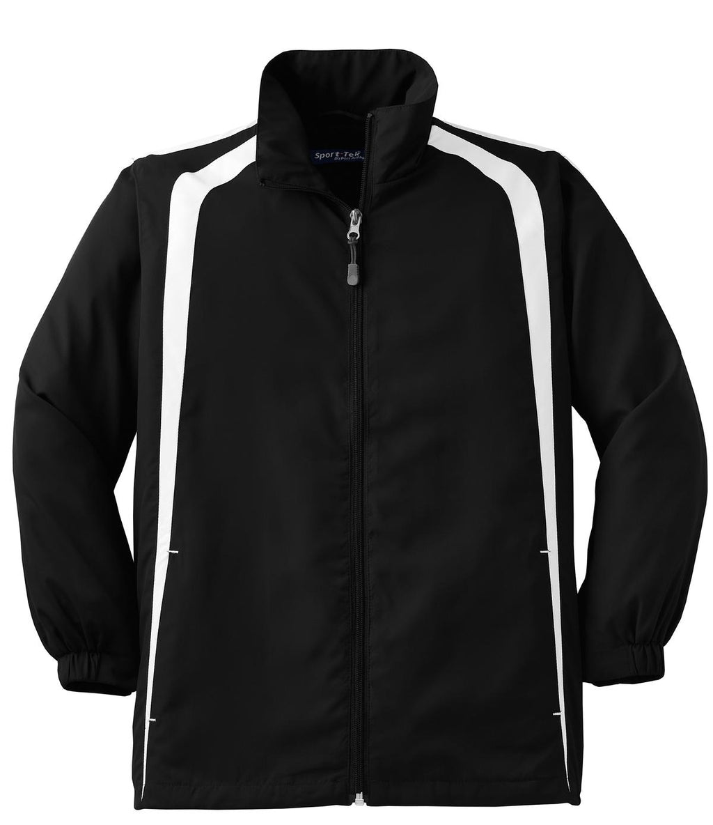 Sport-Tek YST60 Tek Youth Colorblock Raglan Jacket