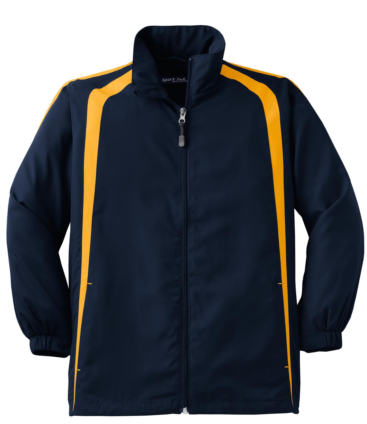 Sport-Tek YST60 Tek Youth Colorblock Raglan Jacket