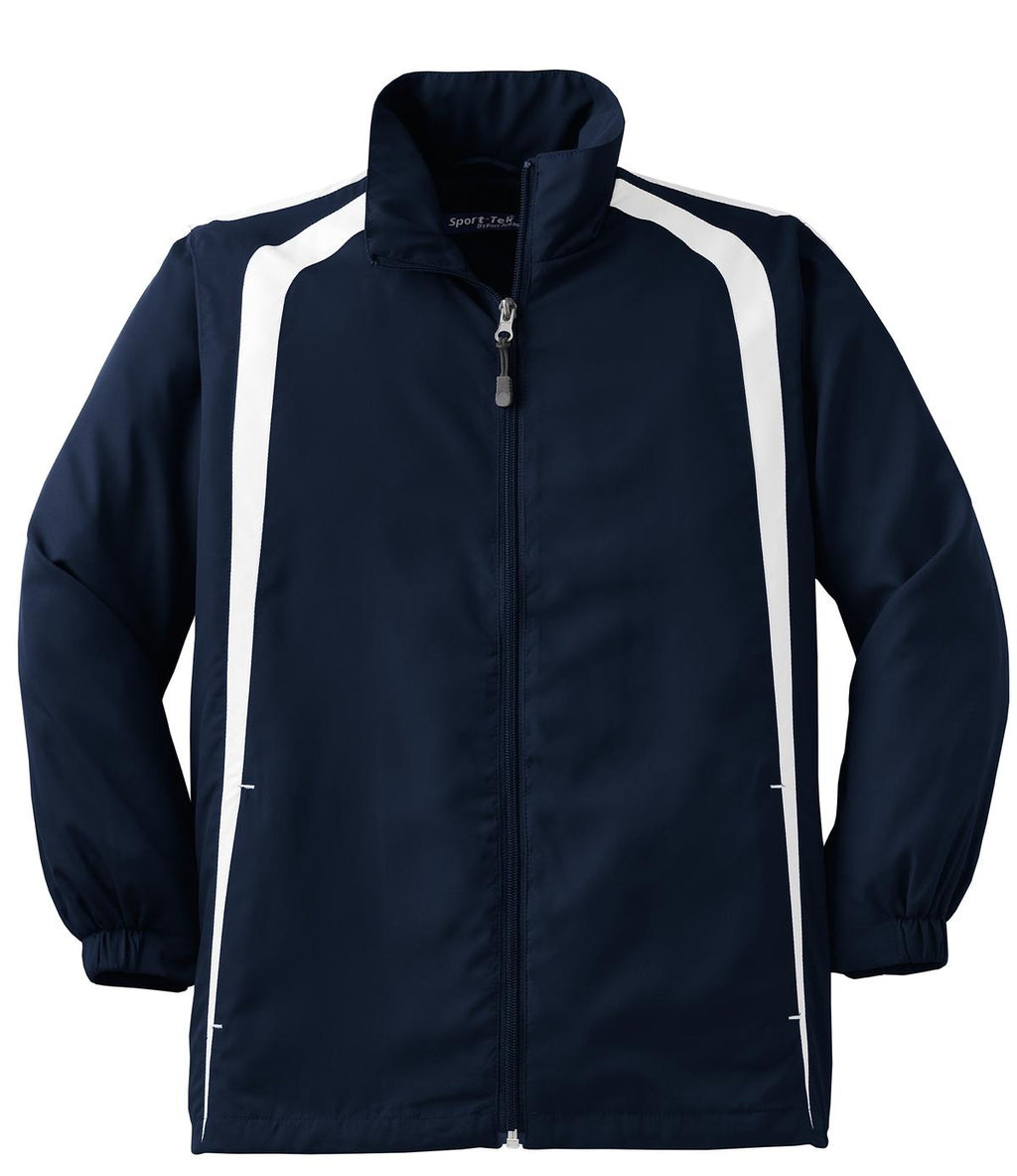 Sport-Tek YST60 Tek Youth Colorblock Raglan Jacket