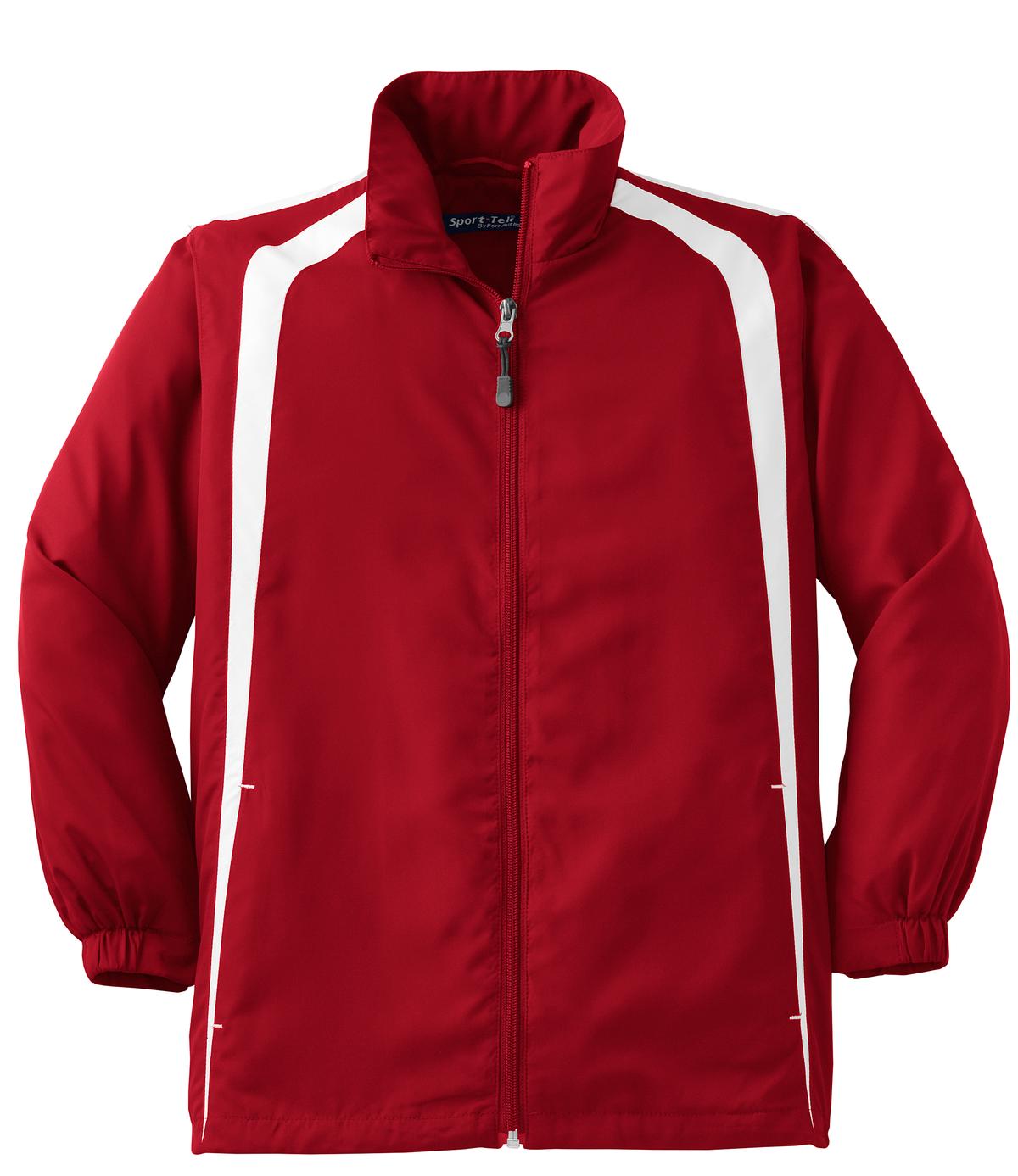 Sport-Tek YST60 Tek Youth Colorblock Raglan Jacket
