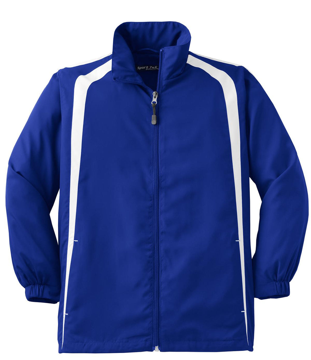 Sport-Tek YST60 Tek Youth Colorblock Raglan Jacket