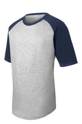 Sport-Tek YT201 Tek Youth Short Sleeve Colorblock Raglan Jersey