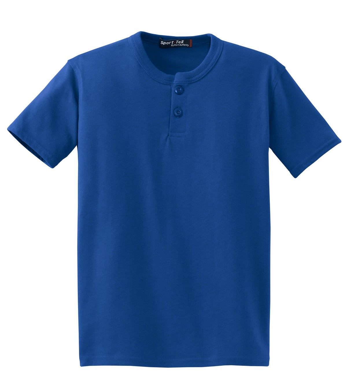 Sport-Tek YT210 Tek Youth Short Sleeve Henley