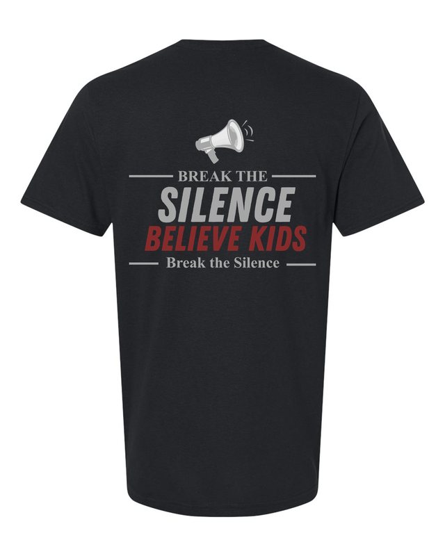 Break The Silence · Believe Kids Tee — Black