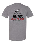 Break The Silence · Believe Kids Tee — Graphite Heather