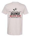 Break The Silence · Believe Kids Tee — Ice Grey