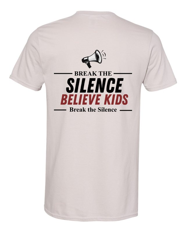 Break The Silence · Believe Kids Tee — Ice Grey