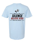 Break The Silence · Believe Kids Tee — Light Blue