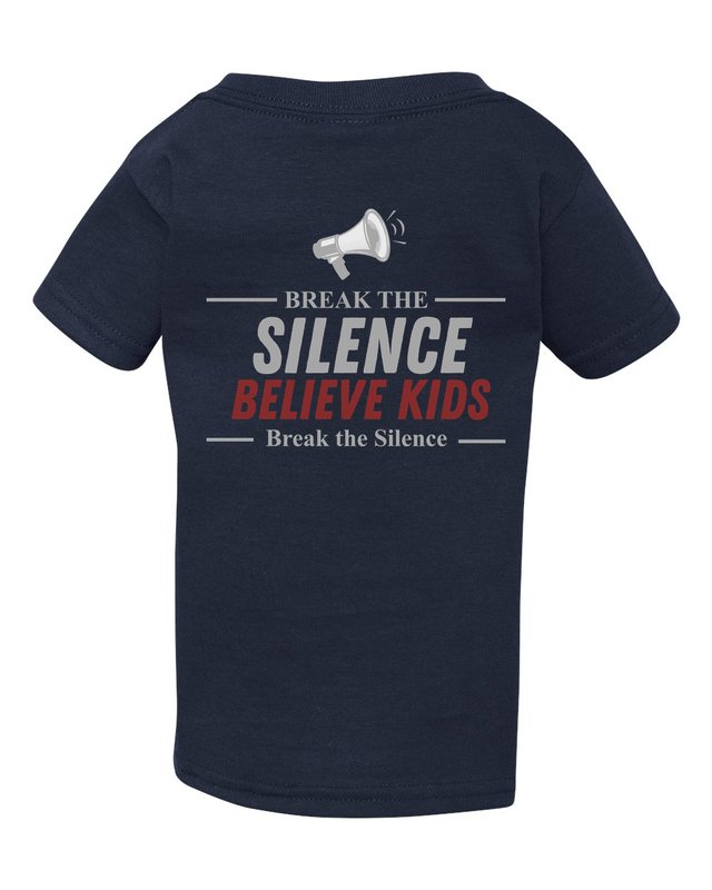 Break The Silence · Believe Kids Tee — Toddler Navy