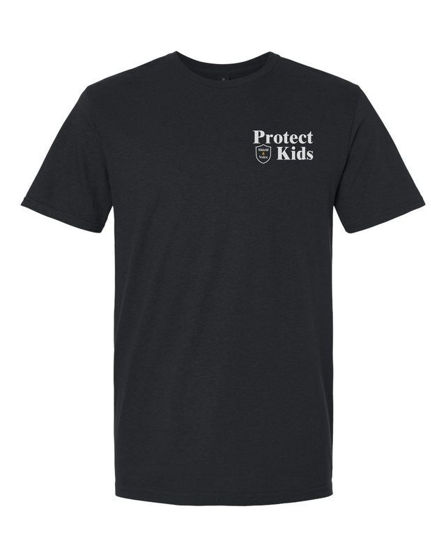 Kids Are Off Limits Tee — Black — front pocket mark