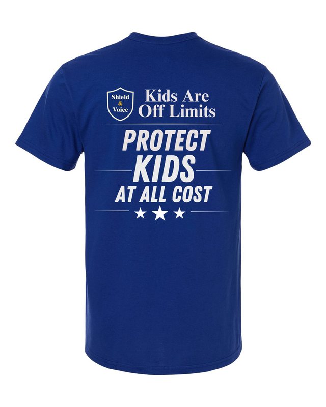 Kids Are Off Limits Tee — Fan Deep Royal