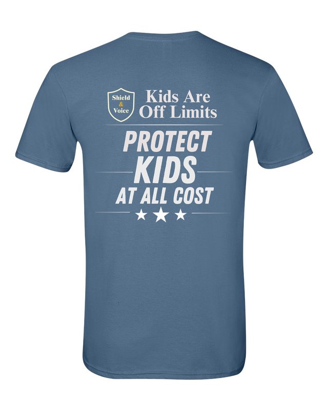 Kids Are Off Limits Tee — Indigo Blue