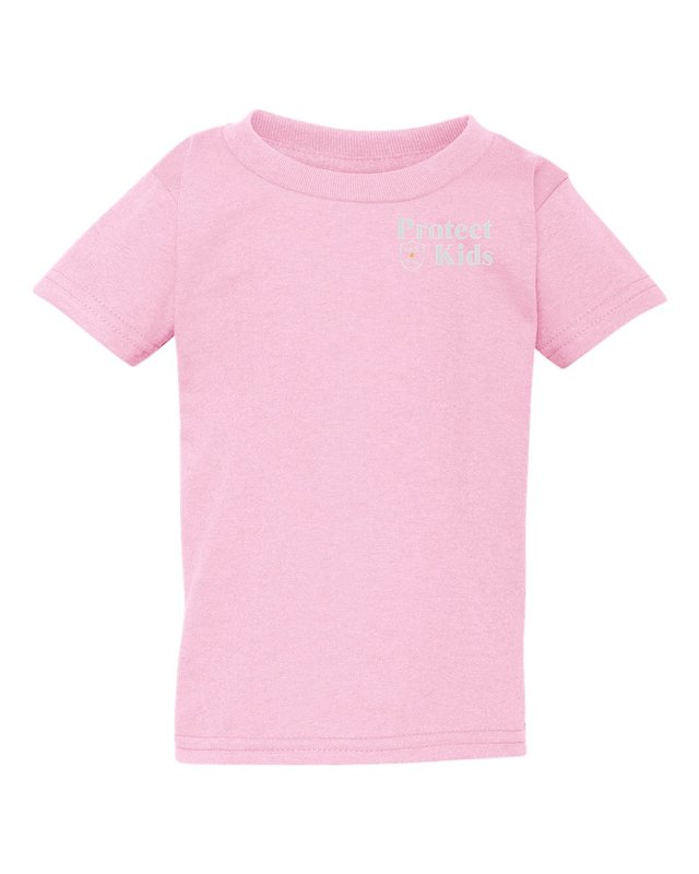 Kids Are Off Limits Tee — Toddler Light Pink — front pocket mark